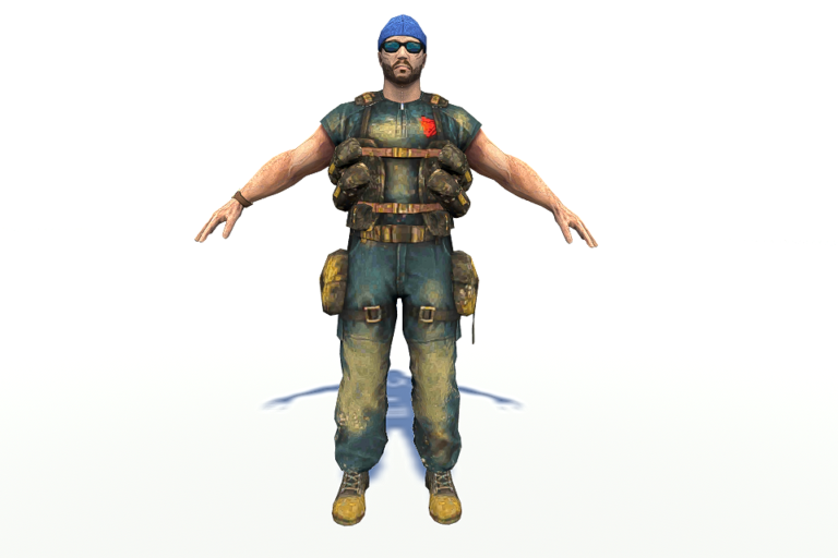 Low Poly Player Character 3D Model – Free Game Asset Download - Free 3D Hub